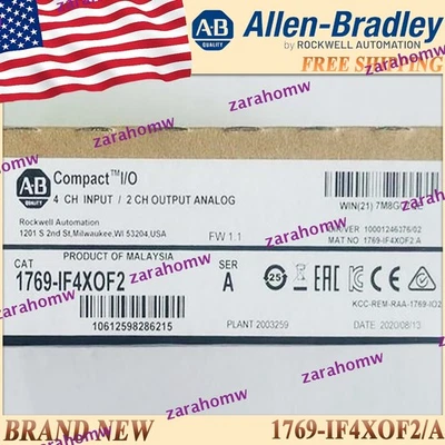 Brand New 1769-IF4XOF2/A CompactLogix 6 Pt A/I and A/O Module 1769IF4XOF2 serA - Image 1 of 4