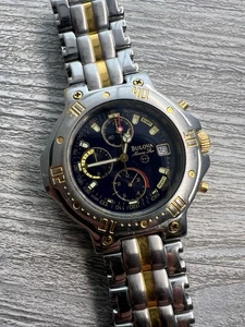 Bulova Marine Star 42mm Case Stainless Steel chronograph Wrist Watch for Men... - Picture 1 of 9