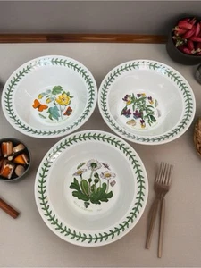 Vintage Portmeirion Botanic Garden Rim Bowls Set of 3 - Picture 1 of 5