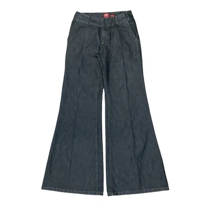 VGC Y2K 'Miss Sixty' Black Wide Leg Hinda Flare Low-Rise Casual Jeans W27" L33" - Image 1 of 4