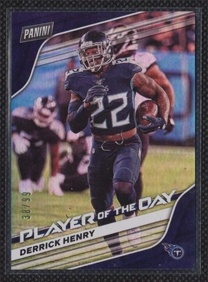 2020 Panini Player Of The Day Derrick Henry 38/99 Tennessee Titans #21 - Image 1 of 2