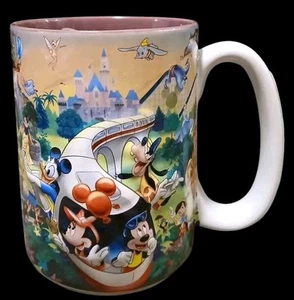 Walt Disney Mug World Four Parks One World Grandma Coffee Cup 3D Chunky - Picture 1 of 11