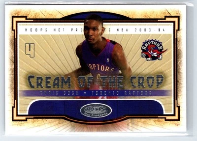 2003-04 Hoops Hot Prospects Cream of the Crop #3 COC Chris Bosh Raptors Foto 1 de 2