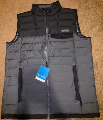 *NWT* Columbia Men's Mountainside Full Zip Vest - Grey/Black - $100 MSRP - Image 1 of 4