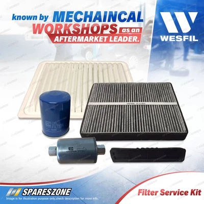 Wesfil Oil Air Fuel Cabin Filter Service Kit for Ford Falcon BA Territory SX - image 1 of 2