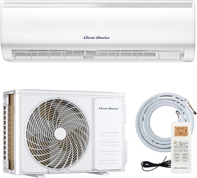 Mini bomba de calor y CA dividida Vtronix 12000 BTU, habilitada para Wifi/Alexa, cala de 550 pies cuadrados Foto 1 de 4