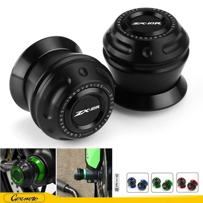 Protector deslizante horquilla eje rueda delantera protección Kawasaki Ninja ZX10R 2011-2025 Foto 1 de 4