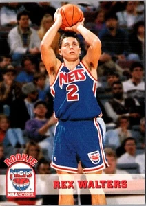 1993 Hoops Rex Walters #374 New Jersey Nets Basketball Card - Imagen 1 de 2