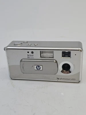 HP Photosmart 435 3.1MP Compact Digital Camera Silver Untested - Image 1 of 4