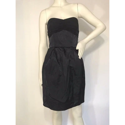 Laundry by Design Strapless Cocktail Dress Womens 6 Satin Navy Blue  - Image 1 of 4
