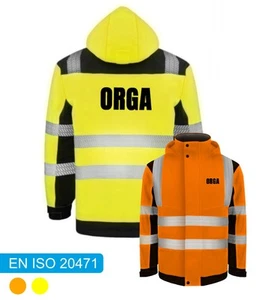 ORGA Softshell Winterjacke | Sicherheitsjacke mit Reißverschluss & Taschen - Bild 1 von 17