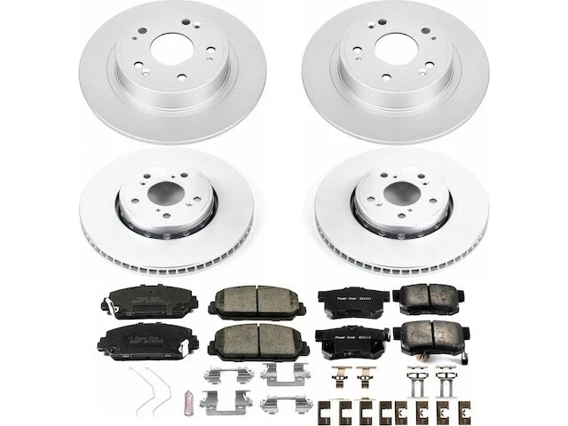 Front and Rear Brake Pad and Rotor Kit Power Stop 65WPXK97 for Acura ILX 2016 — 第 1/1 张图片