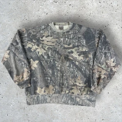 Sudadera De Colección Jerzees Camuflada Para Hombres XL Roble Mossy Break Up Y2K Cuello Redondo Caza Foto 1 de 4