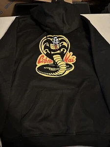 COBRA KII SNAKE KARATE CHILD BLACK HOODIE PULLOVER SWEATSHIRT KIDS SMALL (7) - Picture 1 of 7