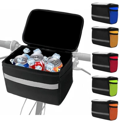 Bolsa de manillar de bicicleta Bolsa de almacenamiento aislada para ciclismo Bolsa de marco delantero para bicicleta EE. UU. Foto 1 de 4