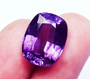 Alejandrita violeta natural 10,00 quilates forma cojín piedra preciosa suelta certificada - Imagen 1 de 6