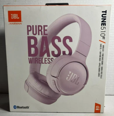 JBL Tune 510BT Pure Bass Wireless On-Ear Headphones Pink *NEW/SEALED* - Image 1 of 4