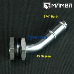 Hágalo usted mismo Turbo Adaptador de Tubo de Drenaje de Aceite Adaptador para Sumidero de Sartén de Aceite 45 Grados 3/4" Barba - Imagen 1 de 4
