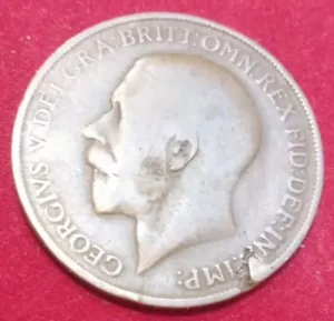 British one penny unique stamping error - Picture 1 of 2