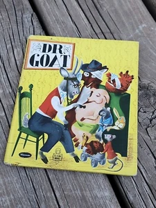 Error! Printed Upside Down! 1950 DR. GOAT Whitman Tell-a-Tale Childs Book RARE - Foto 1 di 8