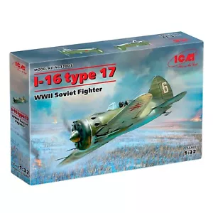 ICM 32005 Plastik Modellflugzeug Bausatz Maßstab 1:32 Soviet Fighter I-16 Typ 17 - Bild 1 von 13