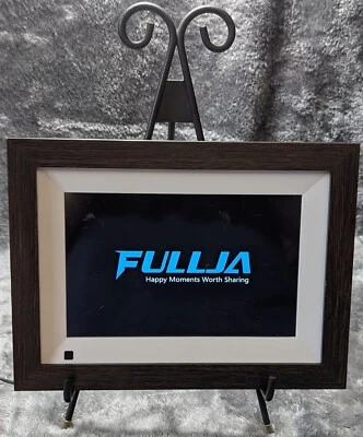 FULLJA, 8" Digital Picture Frame, Model F08W, Dark Faux Wood  - Image 1 of 4