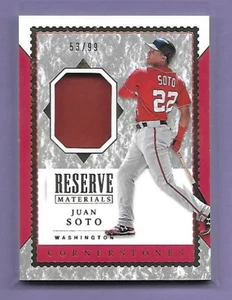 JUAN SOTO - NATIONALS - 2019 CHRONICLES PLAYER USED JERSEY  #'d 53/99 - AWESOME! - Picture 1 of 2