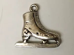 VINTAGE STERLINGSILBER CHARM SCHLITTSCHUH - Bild 1 von 2