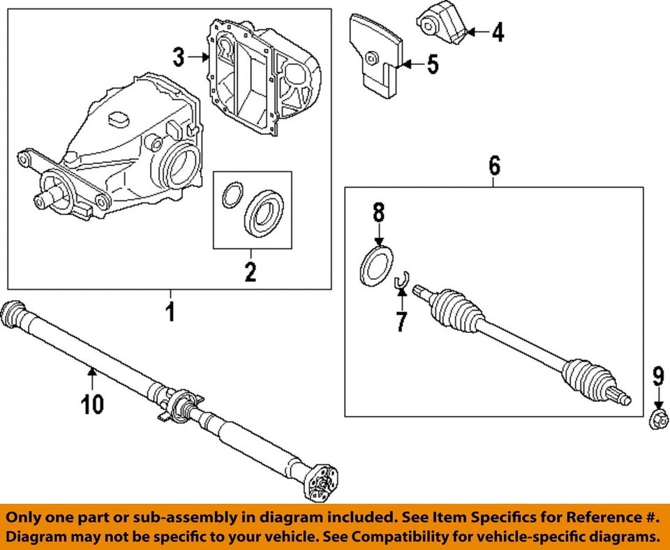 BMW OEM 97-25 228i xDrive Gran Coupe-Axle Assy Snap Ring 33131214961 - Image 1 of 1
