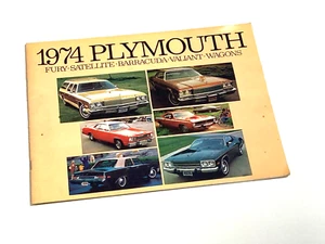 1974 Plymouth Fury Satellite Barracuda Valiant Wagons Brochure - Picture 1 of 1