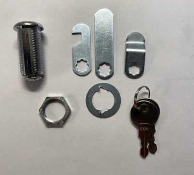 PERTINEL Cam Lock Cabinet Locks Keyed Alike, 1-3/8'' (Length) Cylinder Fits on 1-1/8'' M