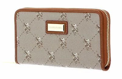 U.S. POLO ASSN. Zip Wallet Brown - Imagen 1 de 4