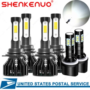 For Chevy Silverado 1999-2002 Tahoe 2001-2006 LED Headlights Fog Lights Set - Picture 1 of 12