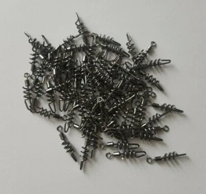 10 x Spiralwirbel/Sicherheitswirbel/Angelwirbel/Tönnchenwirbel Gr.10&4 - Bild 1 von 3