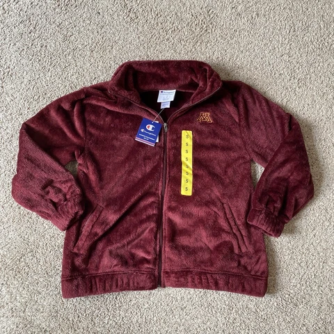 Champion Men's Minnesota Gophers Fleece Full Zip Maroon Size Small Cover