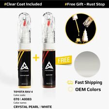 Car Touch Up Paint For TOYOTA RAV 4 Code: 070 | A0083 CRYSTAL PEARL | WHITE