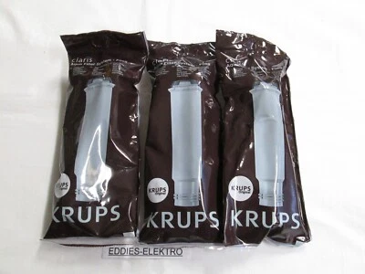 3 Stück Krups F08801 Wasserfilter Filtereinsatz Filter für Kaffeevollautomaten