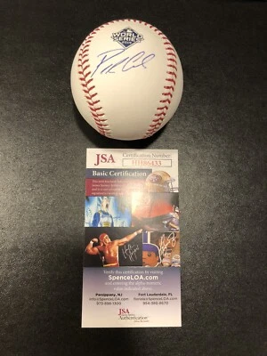 Serie Mundial de Béisbol 2019 firmado por Patrick Corbin Nacionales de Washington JSA 3 Foto 1 de 2