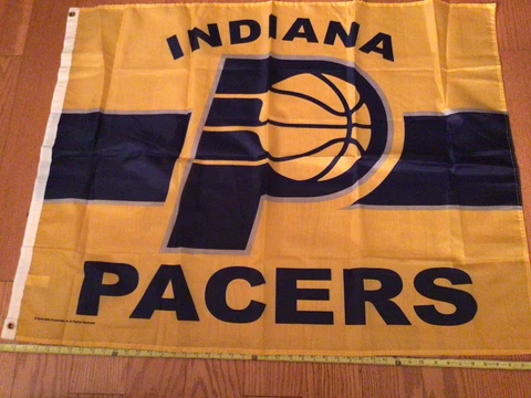 Indiana Pacers Basketball 46” x 35” 2018 Blue/Yellow Fan Flag Cover