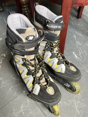 K2 rollerblades men size 11.5 Flight 76 Yellow  - Bild 1 von 4