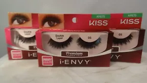 Kiss I-Envy Double Layer #05 Lashes KPE75 - LOT OF 3 - Picture 1 of 1