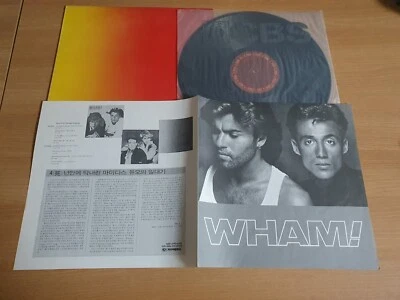 WHAM - Music From The Edge Of Heaven 1986 Korea Orig LP 4 Pages Insert Foto 1 de 4