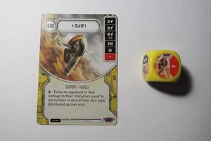 Star Wars Destiny Spirit of Rebellion Card Slave 1 Legendary with Die #22 mint - Picture 1 of 1