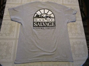Black Dog Salvage Roanoke Virginia T-Shirt Lt Gray Large - Picture 1 of 3