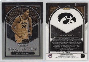 2023-24 Panini Prizm Draft Picks Brilliance Silver Kris Murray #13 Rookie RC