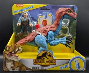 IMAGINEXT Jurassic World GVV63 Therizinosaurus & Owen, Fisher Price, NEU - Bild 1 von 4