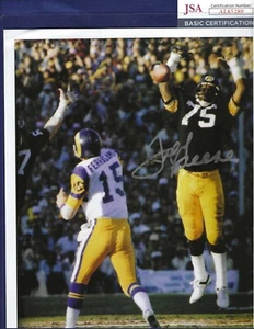 Foto Joe Greene autografata 8x10 a colori JSA COA Pittsburgh Steelers calcio - Foto 1 di 1