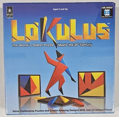 Lokulus Color Tangram Puzzle Brainteaser Game 2-Sided Brain Exercise Complete - Image 1 of 2