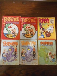 Vintage Lot of 5 Popeye Little Big Books, Popeye Danger Ahoy, etc.... - Picture 1 of 10