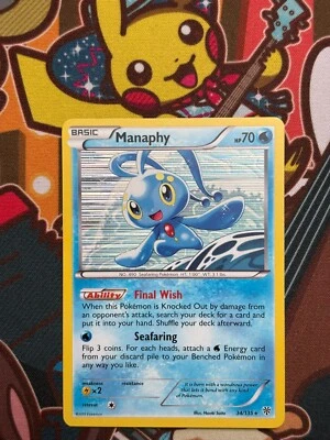 Manaphy Holo 34/135 Plasma Storm englisch Pokemon Karten NM - Bild 1 von 2